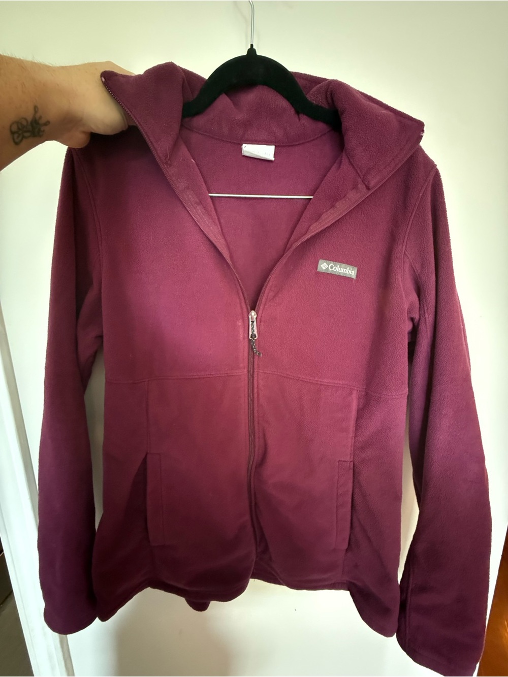 Columbia Women's Plum Zip-Up Fleece Hooded Jacket